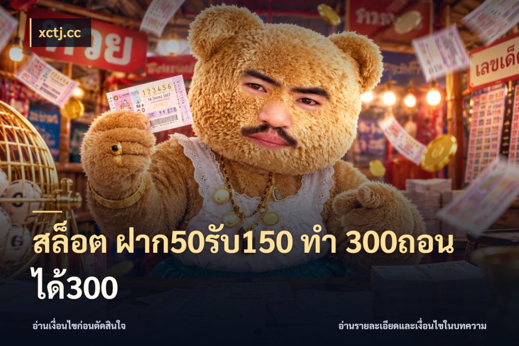 สล็อต ฝาก50รับ150 ทํา 300ถอนได้300 โปรกับเกมที่ชอบเลือกให้ตรงสไตล์ กับ xctj.cc