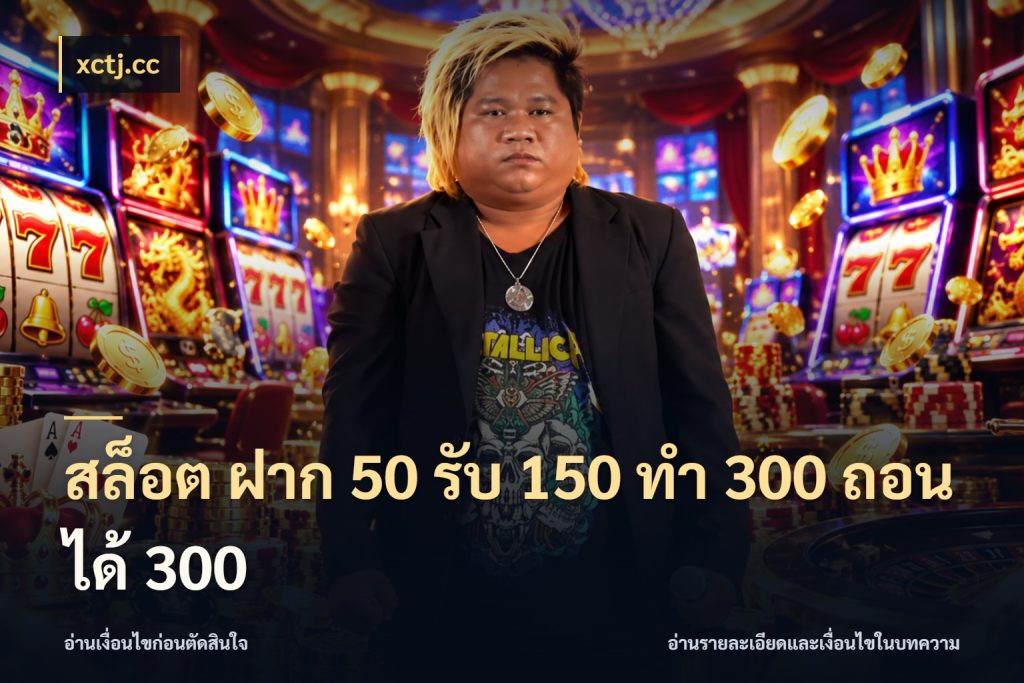 สล็อต ฝาก 50 รับ 150 ทํา 300 ถอนได้ 300 ยอดฝากและยอดรับในมุมของคนชอบลุ้น ในมุม xctj.cc