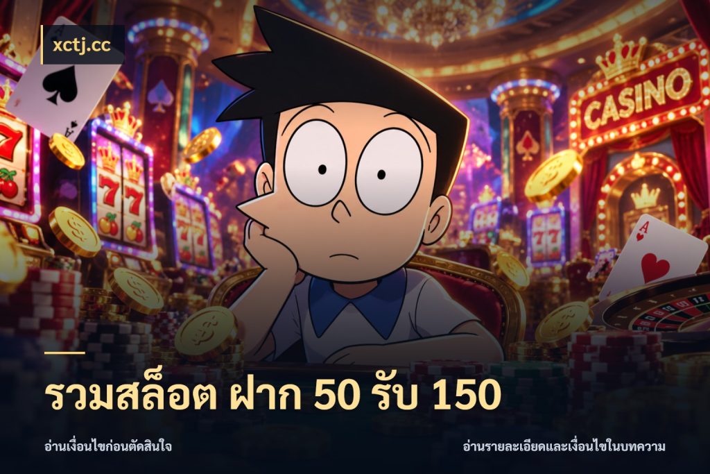 รวมสล็อต ฝาก 50 รับ 150 xctj.cc สนุกกับตัวเลือกโปรในสไตล์ของคุณ
