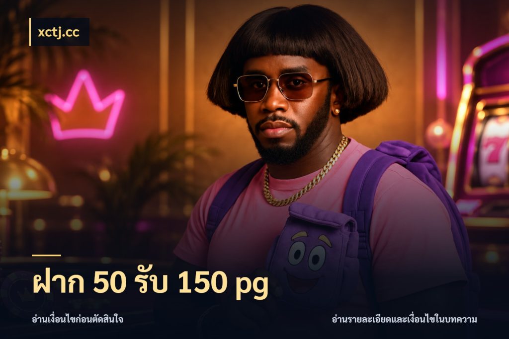 ฝาก 50 รับ 150 pg จับคู่โบนัสกับสไตล์เกมที่ชอบ กับ xctj.cc
