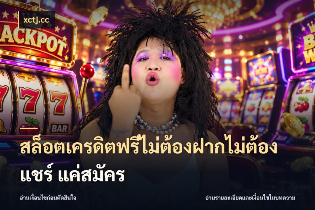 สล็อตเครดิตฟรีไม่ต้องฝากไม่ต้องแชร์ แค่สมัคร xctj.cc เครดิตฟรีในมุมที่สายโบนัสสนใจ