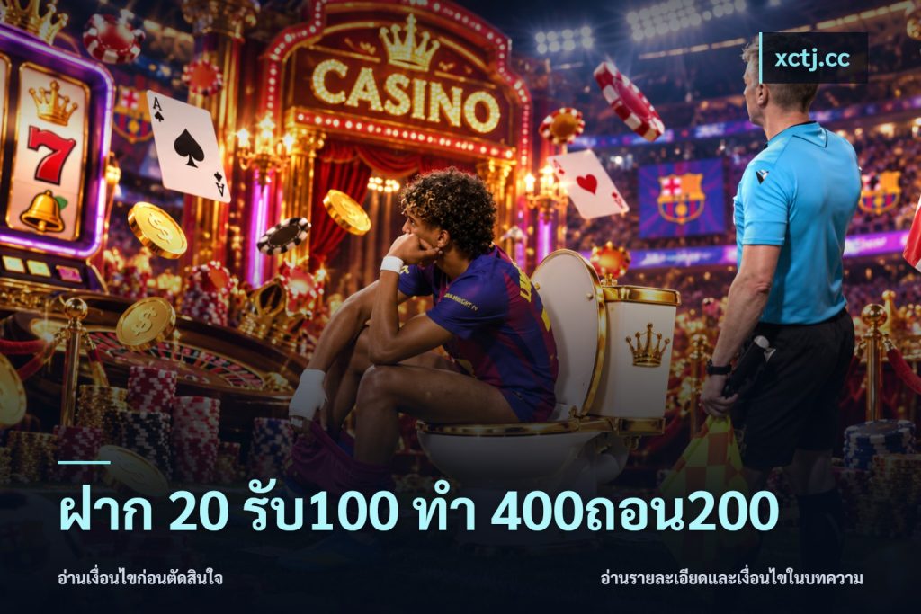 ฝาก 20 รับ100 ทํา 400ถอน200