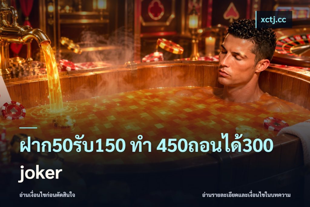 ฝาก50รับ150 ทํา 450ถอนได้300 joker