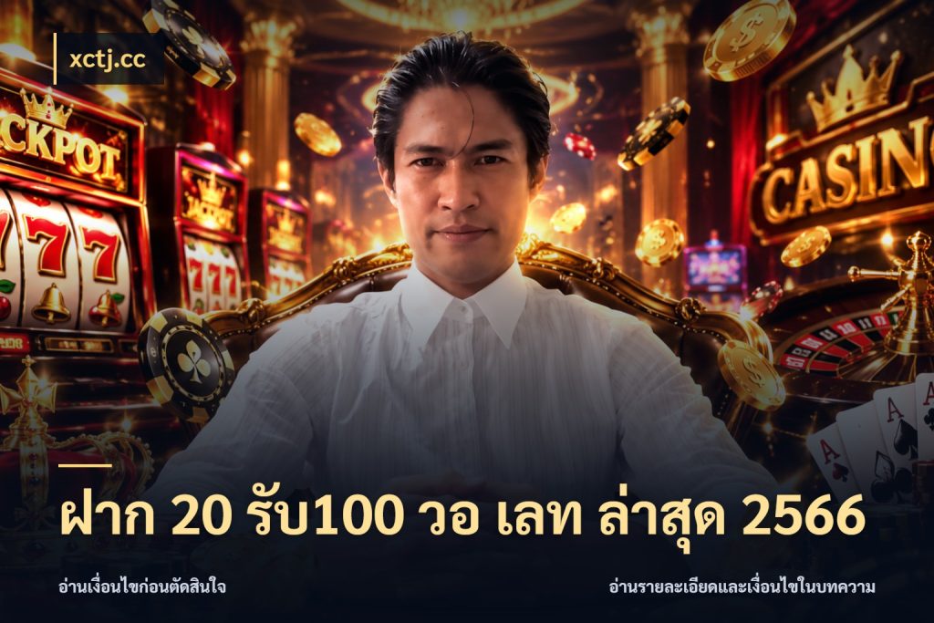 ฝาก 20 รับ100 วอ เลท ล่าสุด 2566 เปิดมุมโปรให้เข้ากับเกมแนวโปรด กับ xctj.cc