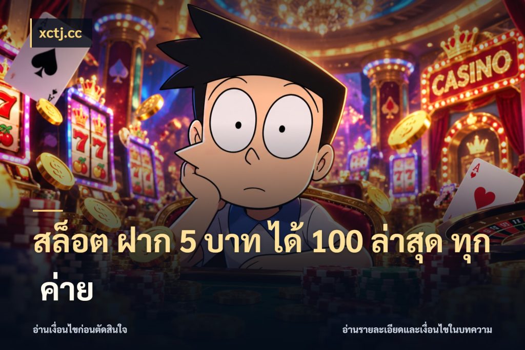 สล็อต ฝาก 5 บาท ได้ 100 ล่าสุด ทุก ค่าย โปรยอดรับที่สายเกมสนใจ สไตล์ xctj.cc