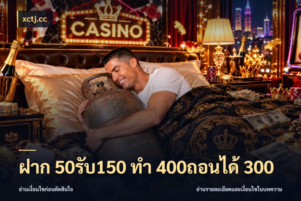 ฝาก 50รับ150 ทํา 400ถอนได้ 300 โปรยอดรับที่สายเกมสนใจ ในมุม xctj.cc