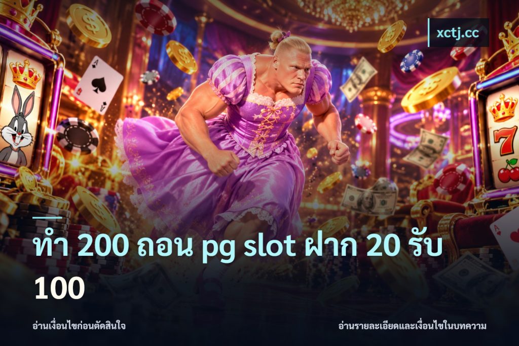 ทํา 200 ถอน pg slot ฝาก 20 รับ 100