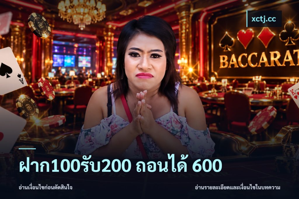 ฝาก100รับ200 ถอนได้ 600