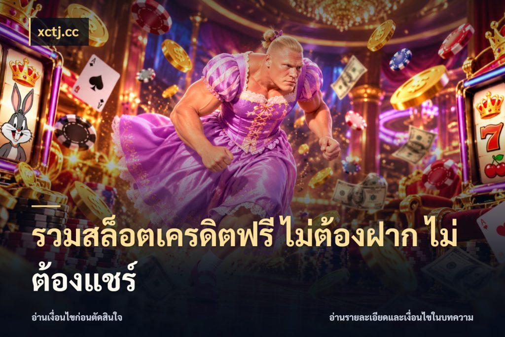 รวมสล็อตเครดิตฟรี ไม่ต้องฝาก ไม่ต้องแชร์ เครดิตฟรีกับจังหวะลุ้นที่คุณเลือก สไตล์ xctj.cc