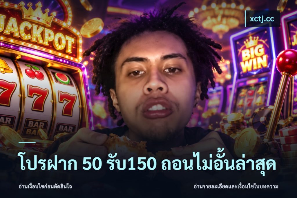 โปรฝาก 50 รับ150 ถอนไม่อั้นล่าสุด