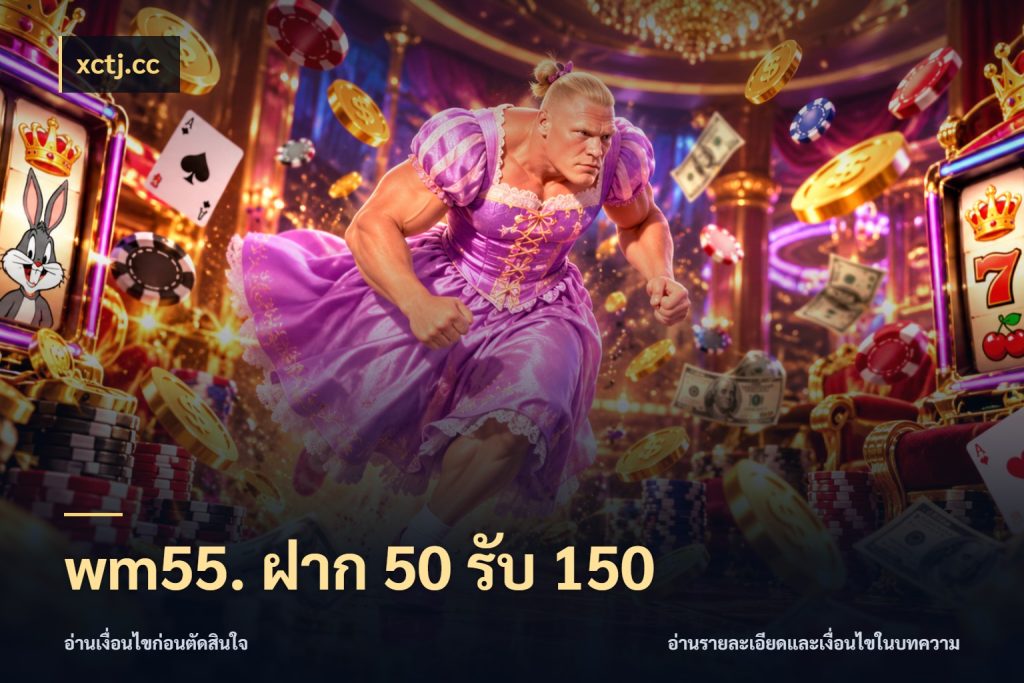 wm55. ฝาก 50 รับ 150 สีสันของโปรฝากและยอดรับ ในมุม xctj.cc