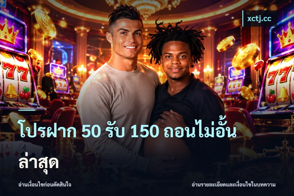 โปรฝาก 50 รับ 150 ถอนไม่อั้น ล่าสุด