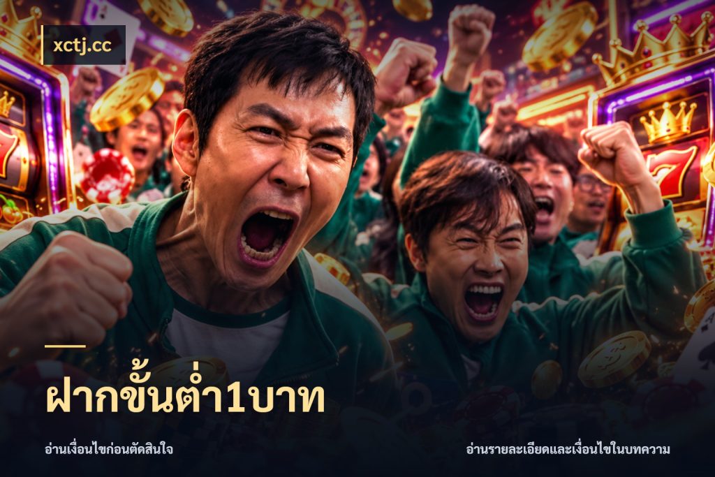 ฝากขั้นต่ำ1บาท จำนวนเริ่มต้นกับรายละเอียดที่สายเกมสนใจ กับ xctj.cc