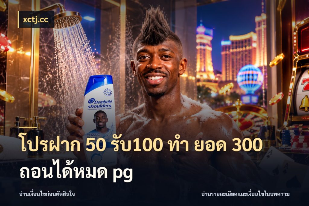โปรฝาก 50 รับ100 ทํา ยอด 300 ถอนได้หมด pg xctj.cc จุดเด่นของเครดิตที่คนชอบเกมอยากรู้