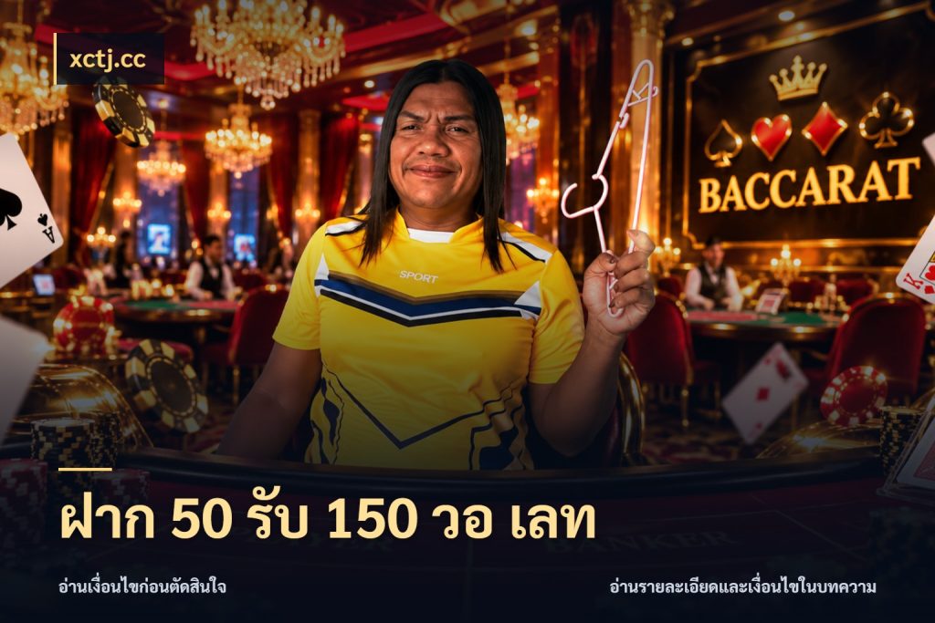 ฝาก 50 รับ 150 วอ เลท เครดิตกับรูปแบบโปรที่ตรงใจ กับ xctj.cc