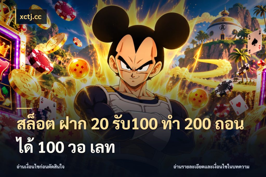สล็อต ฝาก 20 รับ100 ทํา 200 ถอนได้ 100 วอ เลท โปรกับเกมที่ชอบเลือกให้ตรงสไตล์ ในมุม xctj.cc