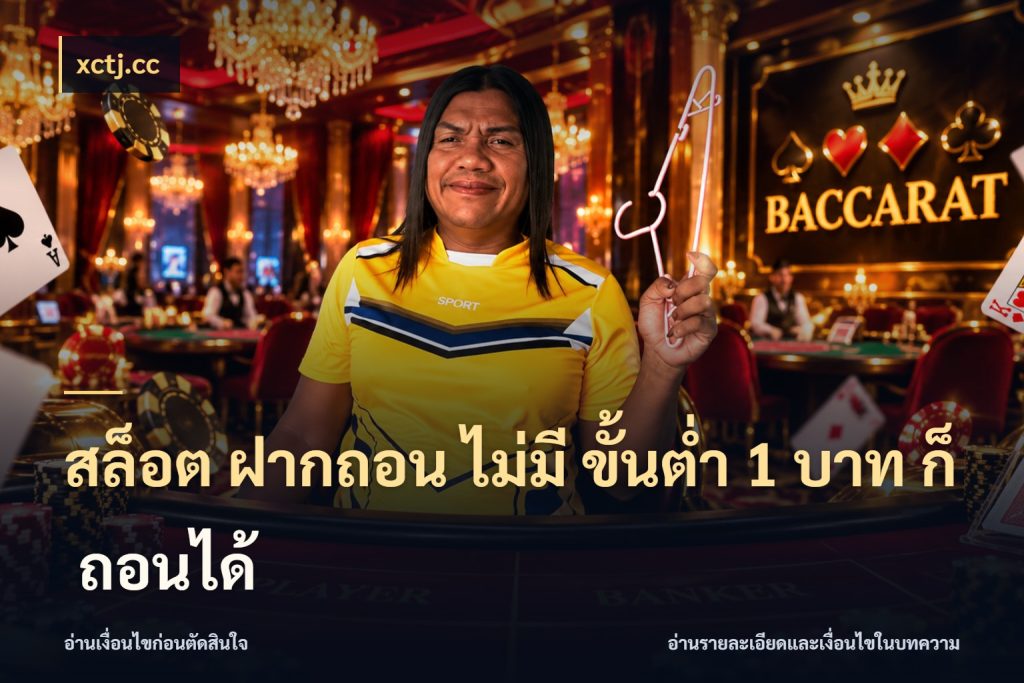 สล็อต ฝากถอน ไม่มี ขั้นต่ำ 1 บาท ก็ ถอนได้ จัดจังหวะสนุกให้เข้ากับงบที่ตั้งไว้ สไตล์ xctj.cc
