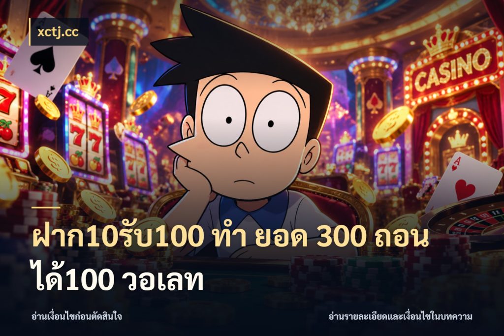 ฝาก10รับ100 ทํา ยอด 300 ถอนได้100 วอเลท จับประเด็นยอดรับก่อนเลือกความสนุก กับ xctj.cc