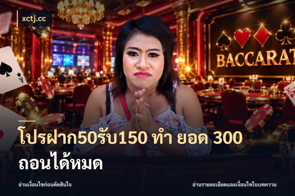 โปรฝาก50รับ150 ทํา ยอด 300 ถอนได้หมด สายโบนัสเลือกจังหวะสนุกได้อย่างไร ในมุม xctj.cc