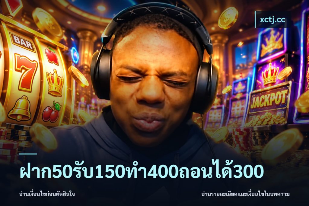 ฝาก50รับ150ทํา400ถอนได้300