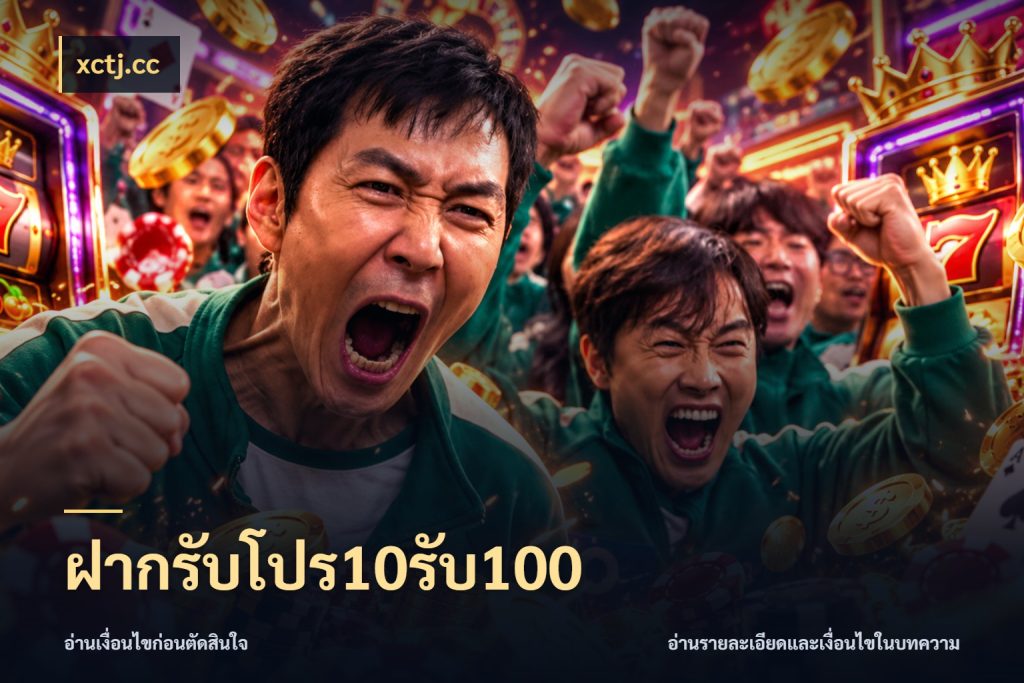 ฝากรับโปร10รับ100 เครดิตกับรูปแบบโปรที่ตรงใจ ในมุม xctj.cc