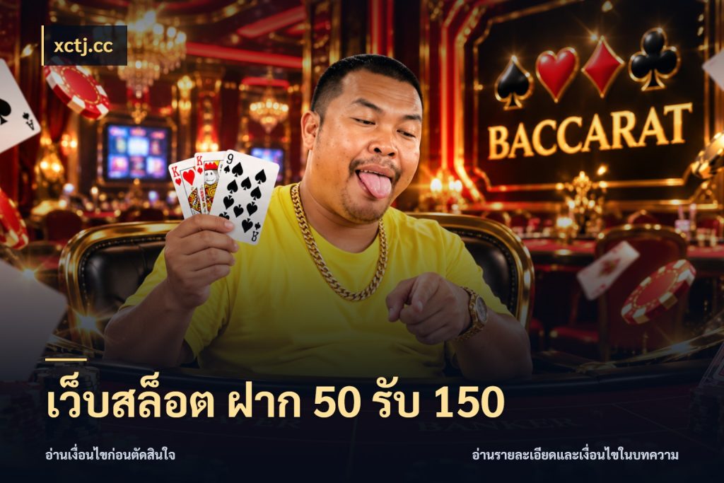 เว็บสล็อต ฝาก 50 รับ 150 xctj.cc สีสันของโปรฝากและยอดรับ