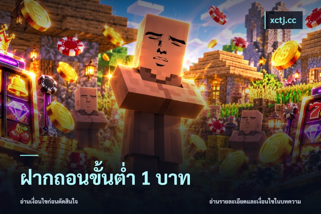 ฝากถอนขั้นต่ำ 1 บาท