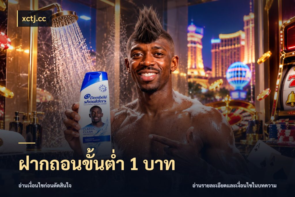 ฝากถอนขั้นต่ำ 1 บาท เงินตั้งต้นกับความสนุกที่คุณกำหนด ในมุม xctj.cc
