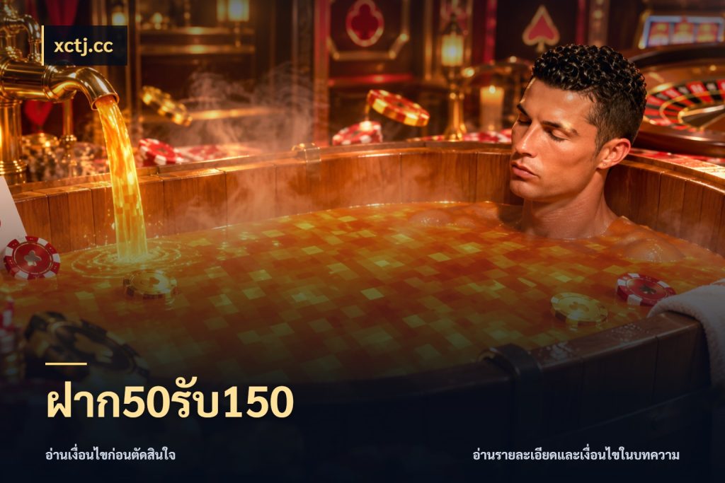 ฝาก50รับ150 ยอดฝากและยอดรับในมุมของคนชอบลุ้น ในมุม xctj.cc