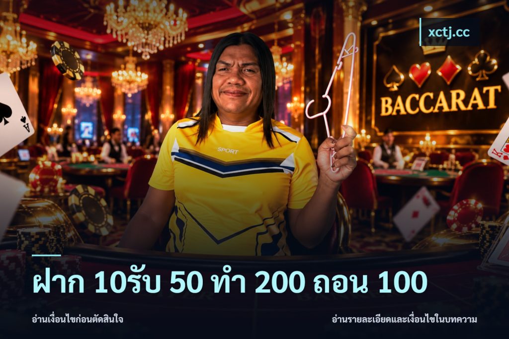 ฝาก 10รับ 50 ทํา 200 ถอน 100