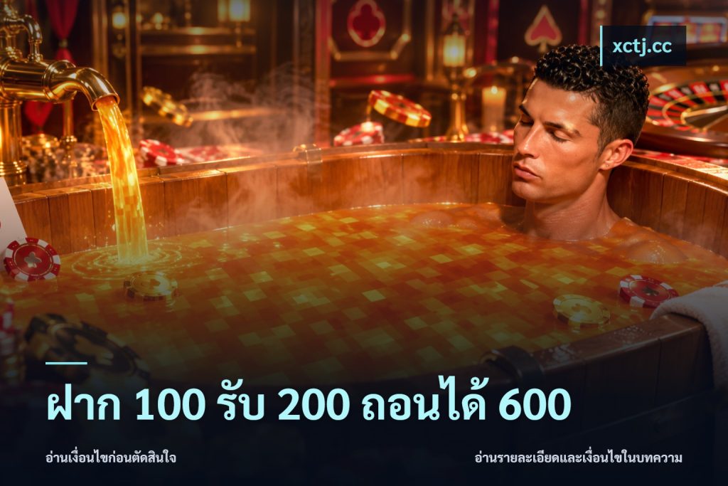 ฝาก 100 รับ 200 ถอนได้ 600