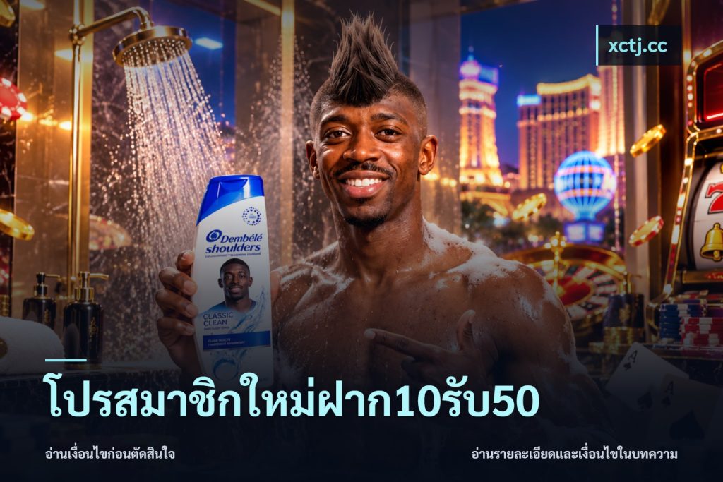 โปรสมาชิกใหม่ฝาก10รับ50