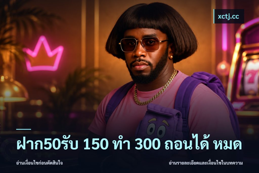 ฝาก50รับ 150 ทำ 300 ถอนได้ หมด
