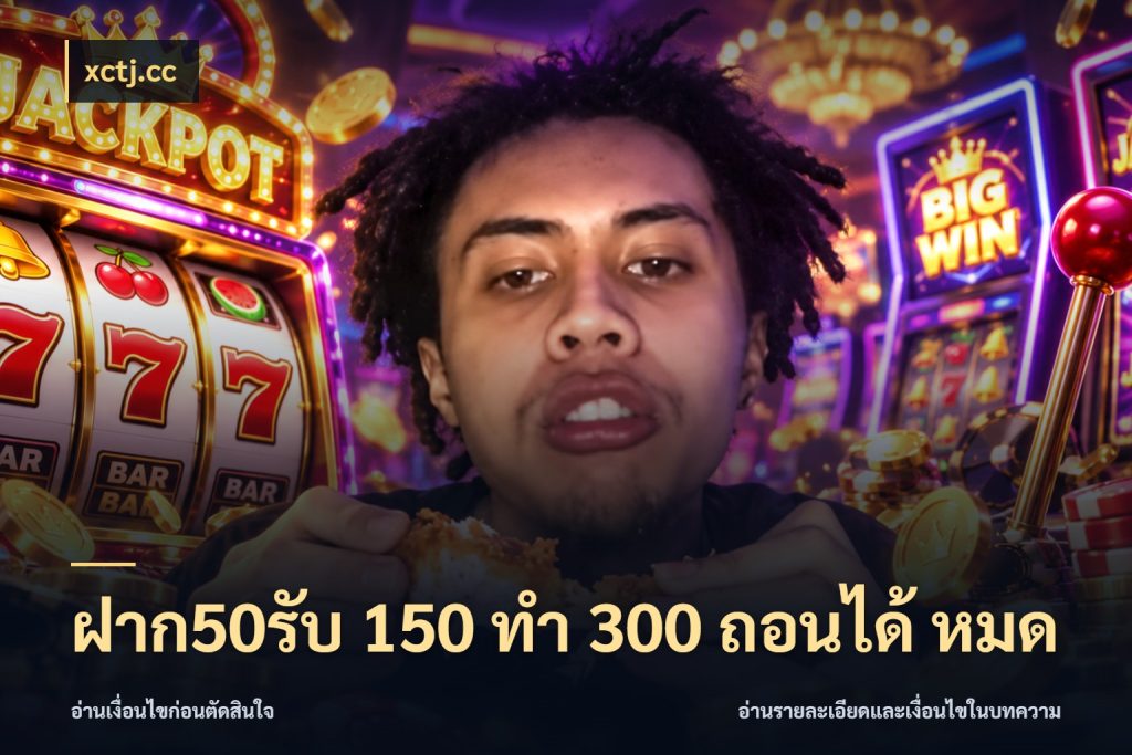 ฝาก50รับ 150 ทำ 300 ถอนได้ หมด สายโบนัสเลือกจังหวะสนุกได้อย่างไร กับ xctj.cc