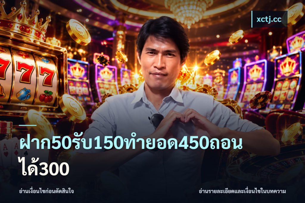 ฝาก50รับ150ทำยอด450ถอนได้300
