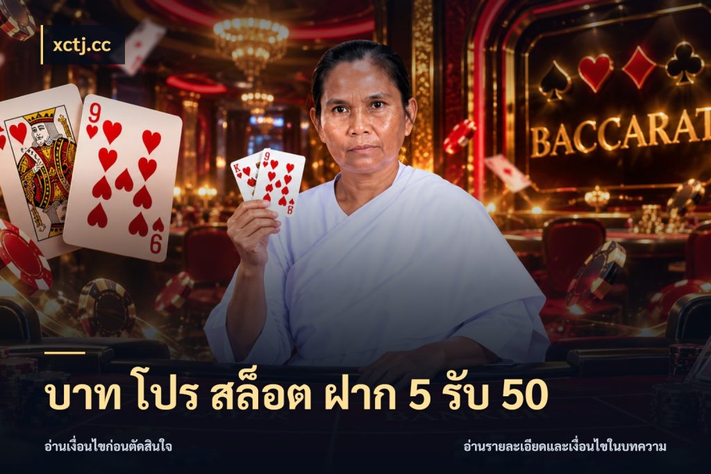บาท โปร สล็อต ฝาก 5 รับ 50 โปรยอดรับที่สายเกมสนใจ สไตล์ xctj.cc