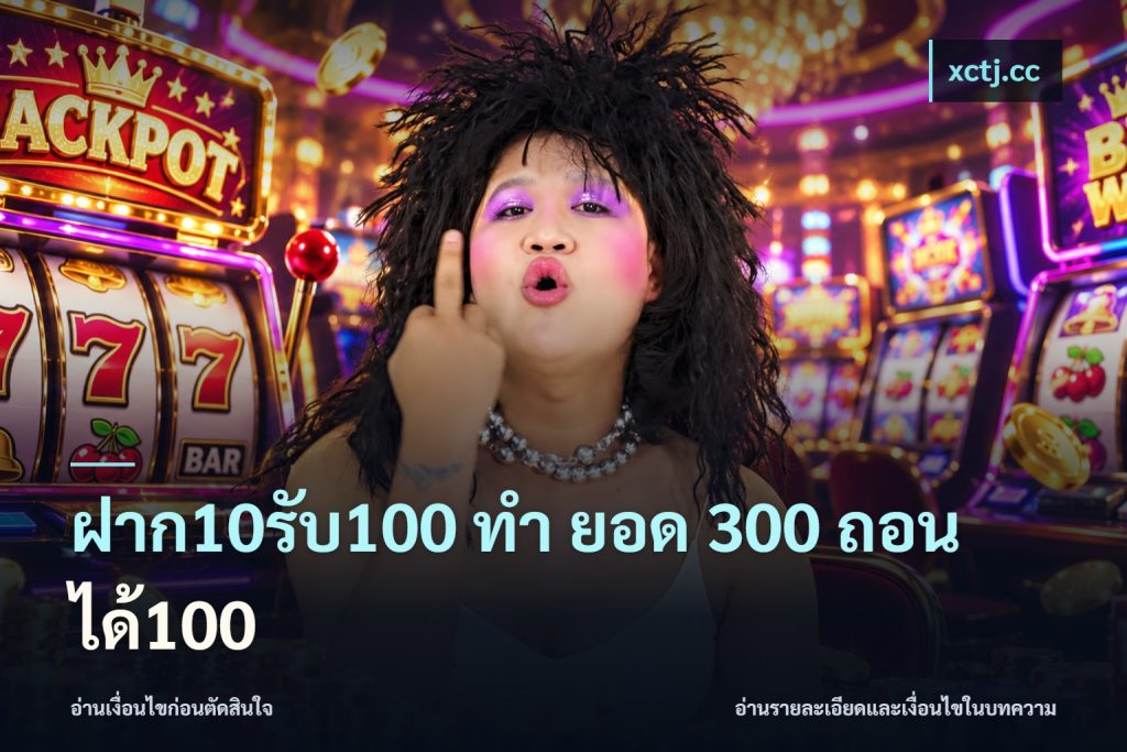 ฝาก10รับ100 ทํา ยอด 300 ถอนได้100