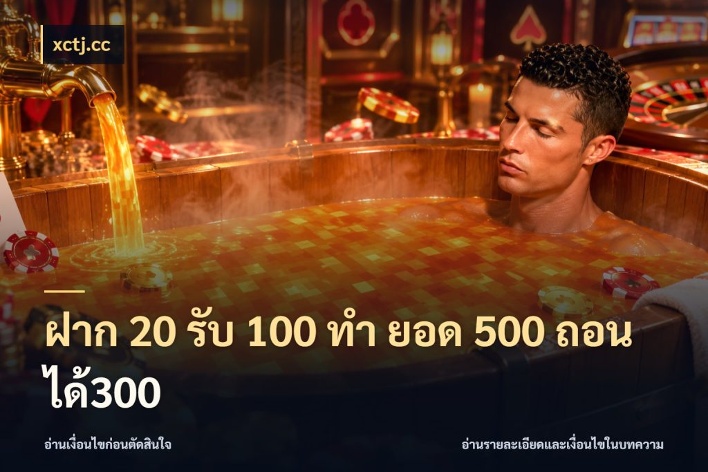ฝาก 20 รับ 100 ทํา ยอด 500 ถอนได้300 โปรกับเกมที่ชอบเลือกให้ตรงสไตล์ กับ xctj.cc