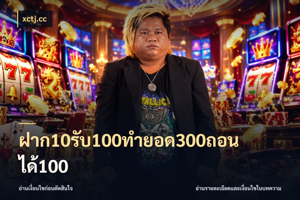 ฝาก10รับ100ทํายอด300ถอนได้100 xctj.cc จุดเด่นของเครดิตที่คนชอบเกมอยากรู้