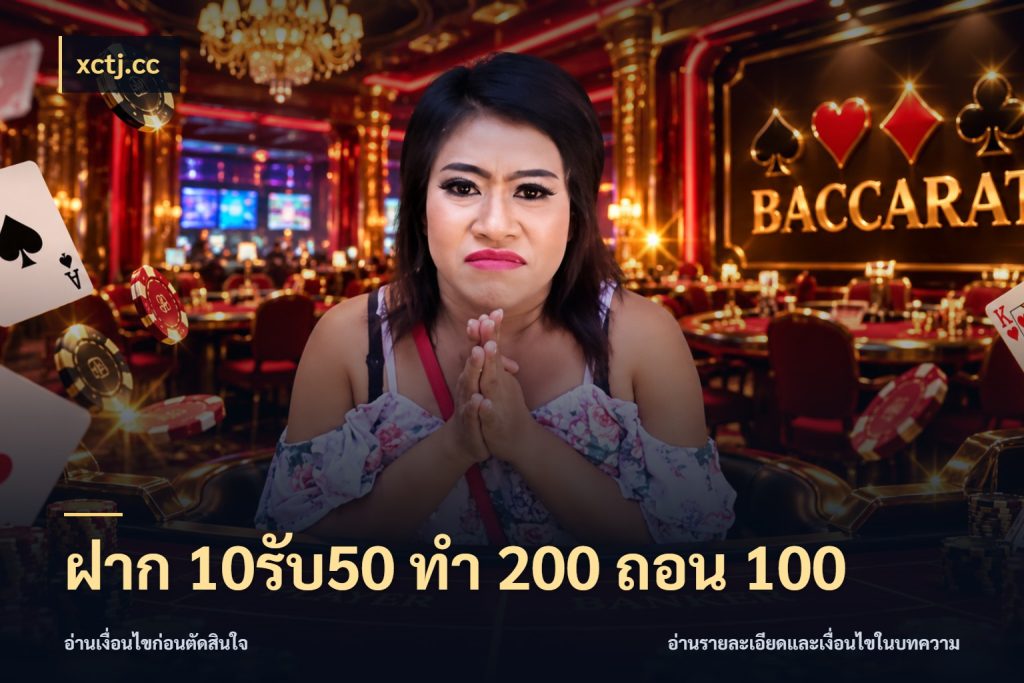 ฝาก 10รับ50 ทํา 200 ถอน 100 สายโบนัสเลือกจังหวะสนุกได้อย่างไร สไตล์ xctj.cc