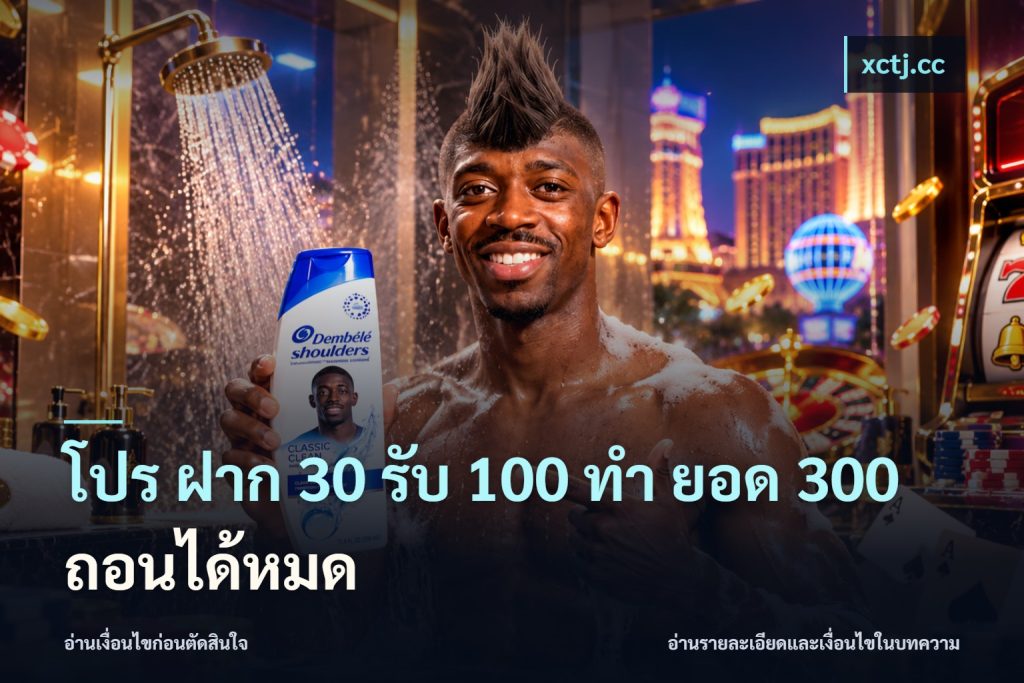 โปร ฝาก 30 รับ 100 ทํา ยอด 300 ถอนได้หมด