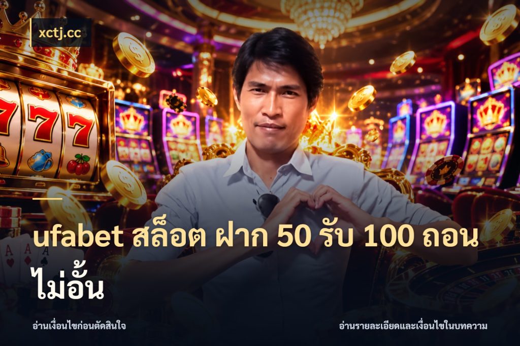 ufabet สล็อต ฝาก 50 รับ 100 ถอนไม่อั้น จุดเด่นของเครดิตที่คนชอบเกมอยากรู้ สไตล์ xctj.cc